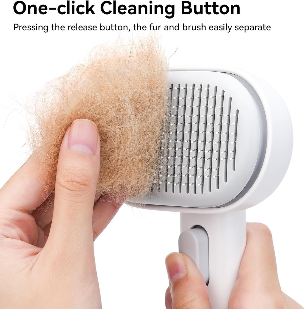 Cat Brush for Shedding, Cat Brushes for Indoor Cats, Cat Brush for Long or Short Haired Cats, Cat Grooming Brush Cat Comb for Kitten Rabbit Massage Removes Loose Fur